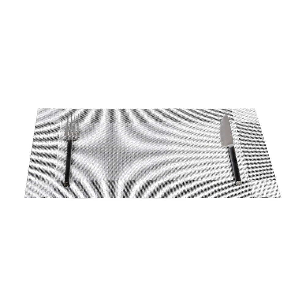 Set de table gris en tissu tissé serré, sous-verres, napperons pour repas, Pratique et Élégant pour Votre Table
