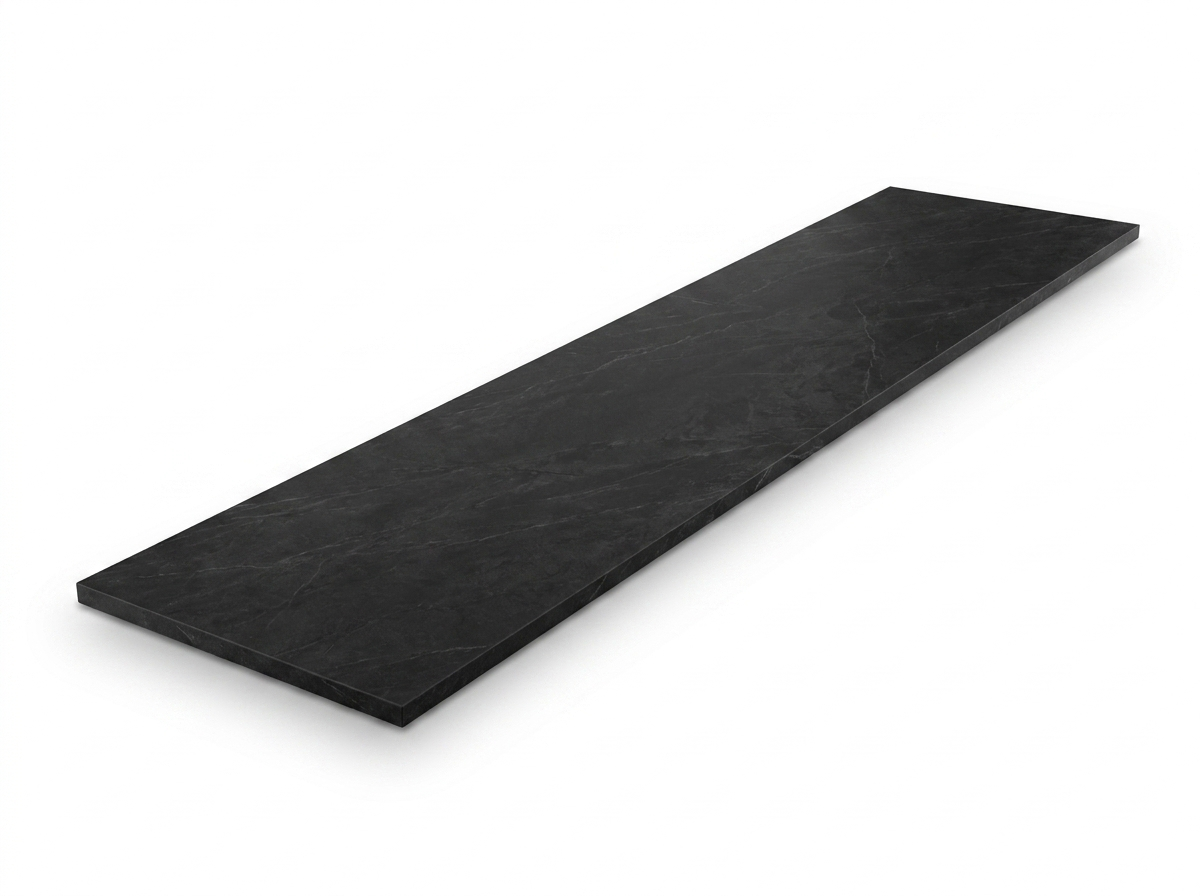 Plan de travail U999 ST78 Noir - vue complète