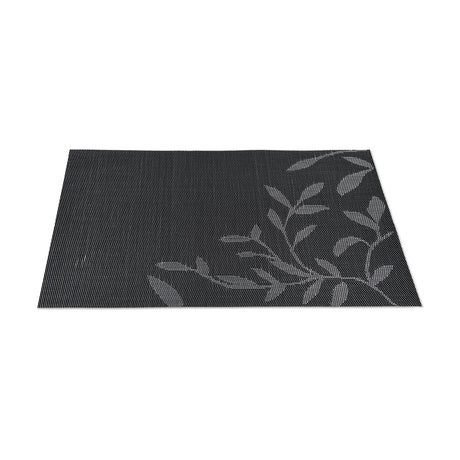 Set de table black en tissu tissé serré, sous-verres, napperons pour repas, Pratique et Élégant pour Votre Table