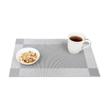 Set de table gris en tissu tissé serré, sous-verres, napperons pour repas, Pratique et Élégant pour Votre Table