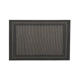 Set de table noir en tissu tissé serré, sous-verres, napperons pour repas, Pratique et Élégant pour Votre Table