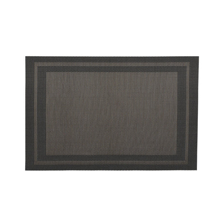 Set de table noir en tissu tissé serré, sous-verres, napperons pour repas, Pratique et Élégant pour Votre Table