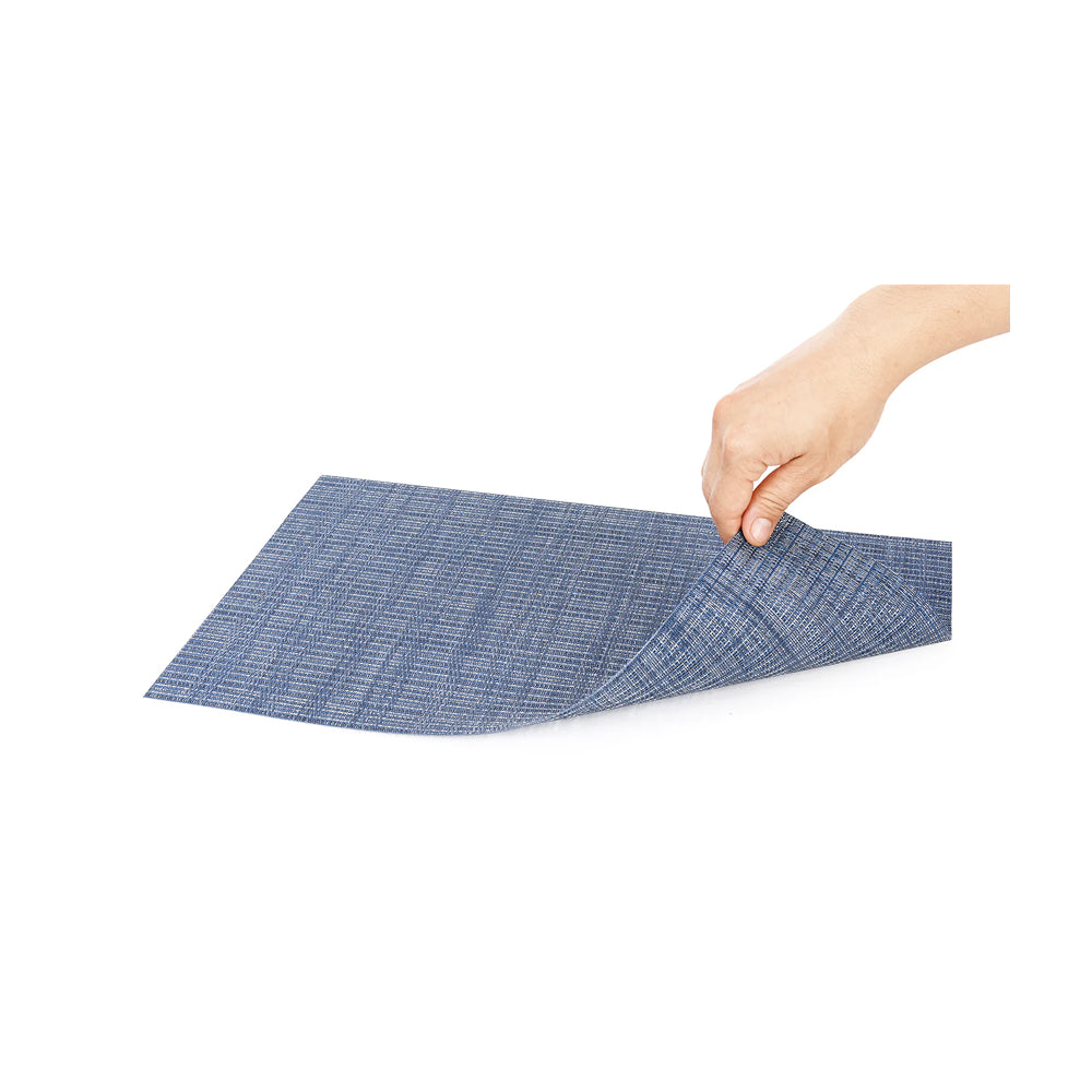 Set de table bleu en tissu tissé serré, sous-verres, napperons pour repas, Pratique et Élégant pour Votre Table