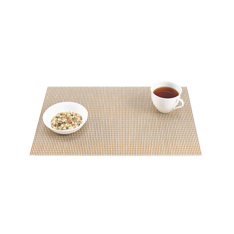 Set de table doré en tissu tissé serré, sous-verres, napperons pour repas, Pratique et Élégant pour Votre Table