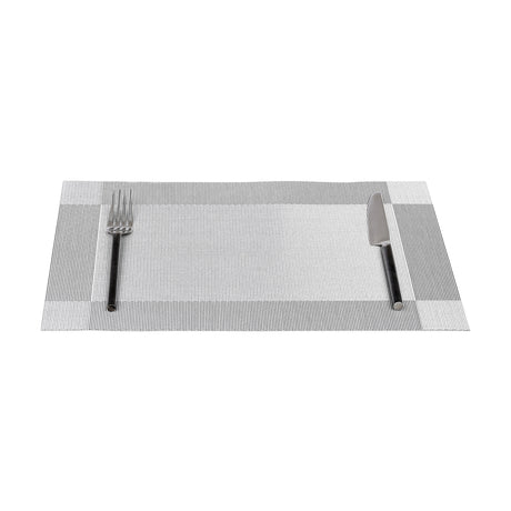 Set de table gris en tissu tissé serré, sous-verres, napperons pour repas, Pratique et Élégant pour Votre Table
