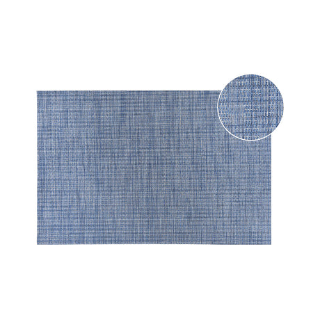 Set de table bleu en tissu tissé serré, sous-verres, napperons pour repas, Pratique et Élégant pour Votre Table