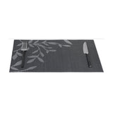 Set de table black en tissu tissé serré, sous-verres, napperons pour repas, Pratique et Élégant pour Votre Table