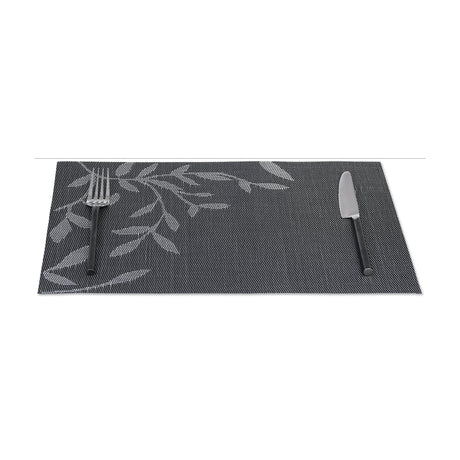 Set de table black en tissu tissé serré, sous-verres, napperons pour repas, Pratique et Élégant pour Votre Table
