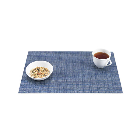 Set de table bleu en tissu tissé serré, sous-verres, napperons pour repas, Pratique et Élégant pour Votre Table