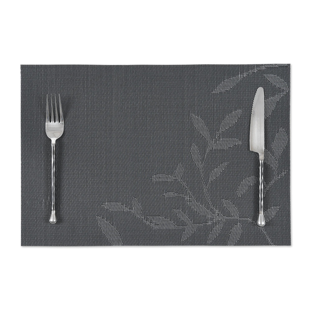 Set de table black en tissu tissé serré, sous-verres, napperons pour repas, Pratique et Élégant pour Votre Table