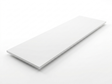 Plan de travail Quartz Pure White - vue complète