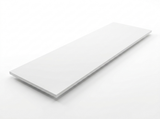 Plan de travail Quartz Pure White - vue complète